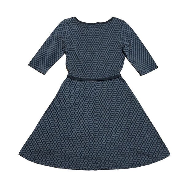 MAX STUDIO Gray Textured Knit Jersey Fit & Flare Dress SMALL - Picture 6 of 10